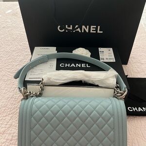 Chanel Medium Le Boy Sky Blue